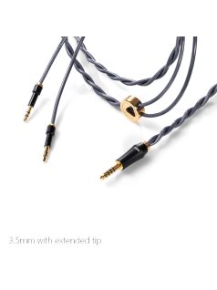   DD HIFI BC150B 3.5mm EXTENDED - Cablu de căști simetric din argint cu conector de 4.4mm - 295cm