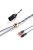 DD HIFI BC150XLR - Cablu de căști simetric din argint cu conector 4-Pin XLR - 295cm - 2-Pin