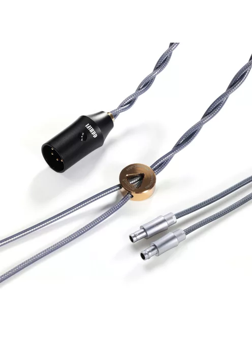 DD HIFI BC150XLR 2-PIN ADÂNCIT - Cablu de căști simetric argintiu cu conector 4-Pin XLR - 145cm