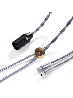   DD HIFI BC150XLR 2-PIN ADÂNCIT - Cablu de căști simetric argintiu cu conector 4-Pin XLR - 195cm