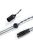 DD HIFI BC150XLR - Cablu de căști simetric din argint cu conector 4-Pin XLR - 195cm - 2-Pin (Recessed)
