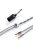 DD HIFI BC150XLR - Cablu de căști simetric din argint cu conector 4-Pin XLR - 195cm - 3,5mm