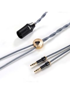   DD HIFI BC150XLR 3.5mm EXTENDED - Cablu pentru căști simetric argintiu cu conector XLR cu 4 pini - 195cm