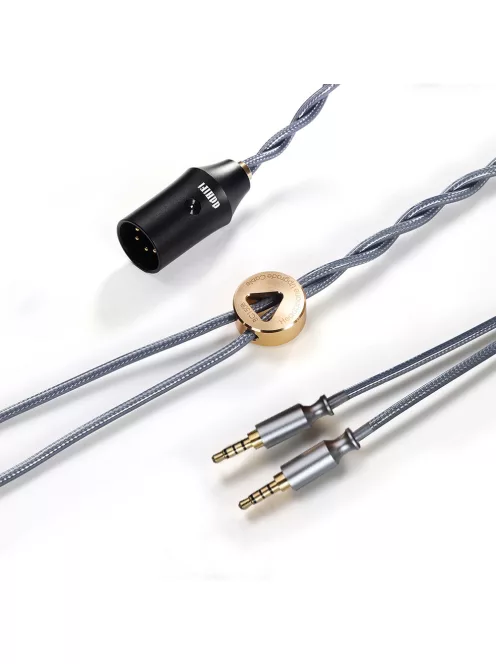 DD HIFI BC150XLR 3.5mm HiFiMan - Cablu căști simetric argintiu cu conector XLR 4-Pin - 145cm