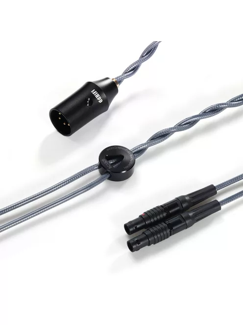 DD HIFI BC150XLR FOCAL LEMO - Cablu de căști symetric argintiu cu conector 4-Pin XLR - 145cm