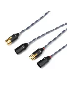 DD HIFI BC30XLR - Cablu de semnal stereo simetric cu pereche de mufe XLR și conectori de priză XLR - 75cm