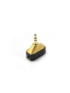 DD HiFi DJ44 GOLD - Adaptor cu mufă de 3,5 mm și conector de priză de 4,4 mm