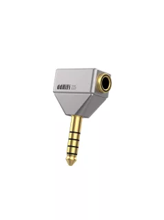   DD HIFI DJ44L - Adaptor cu mufă de 4,4mm și priză în formă de L de 4,4mm
