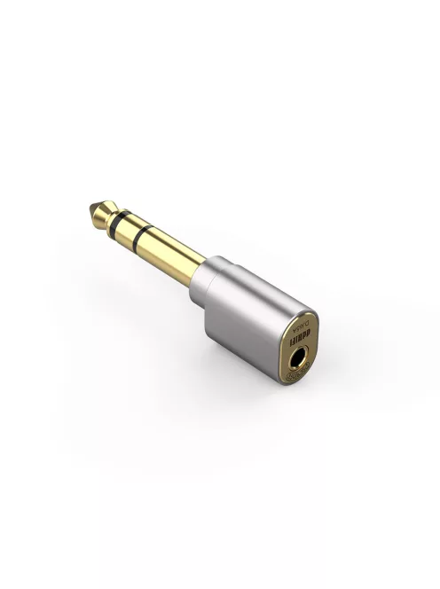 DD HIFI DJ65A (AL) - Adaptor cu mufă de 6,35 mm și jack de 3,5 mm