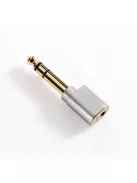 DD HIFI DJ65A (AL) - Adaptor cu mufă de 6,35 mm și jack de 3,5 mm
