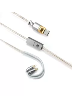   DD HIFI M110C - cablu pentru căști OFC cu microfon și conector Type-C, cu DAC USB încorporat și amplificator pentru căști, 32bit 384kHz PCM - 2-PIN