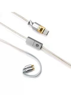   DD HIFI M110C - cablu pentru căști OFC cu microfon și conector Type-C, cu DAC USB încorporat și amplificator pentru căști, 32bit 384kHz PCM - MMCX
