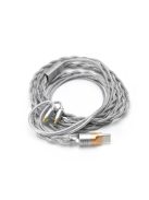 DD HIFI M198C - Cablu de căști universal cu conector Type-C, OCC, DAC și microfon, 32bit 384kHz PCM DSD256 - MMCX