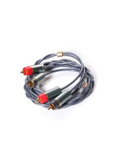   DD HIFI RC30B - Cablu audio stereo cu 2 mufe RCA și 2 mufe RCA, conectori placati cu aur - 120cm