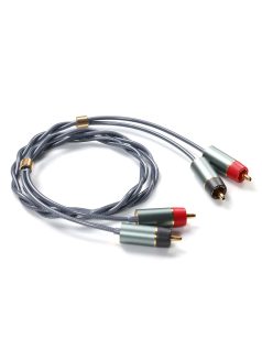   DD HIFI RC30B - Cablu audio stereo cu 2 mufe RCA și 2 mufe RCA, conectori placati cu aur - 60cm