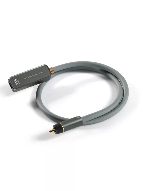 DD HIFI TC100-COA - Adaptor digital cu conector Coax MALE la USB Type-C FEMALE - 65cm