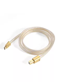   DD HIFI TC19BC COMET GOLD - cablu OTG cu conector USB-B și conector USB-C