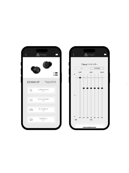 FINALAUDIO ZE3000 SV - Căști In-ear complet fără fir (TWS) ANC Bluetooth 5.3 LDAC IPX4