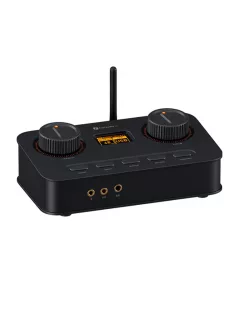   FOSI AUDIO K7 - DAC desktop și amplificator pentru căști Bluetooth aptX HD PCM 384kHz/32bit DSD256 - Negru