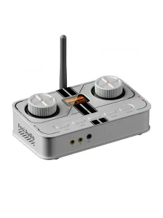   FOSI AUDIO K7 - DAC desktop și amplificator pentru căști Bluetooth aptX HD PCM 384kHz/32bit DSD256 - Argint