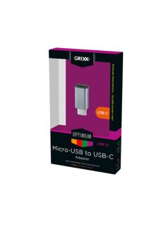 ADAPTOR USB GRIXX OPTIMUM - USB Type-C - Micro-USB v.3.1