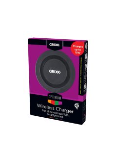   INCARCATOR WIRELESS GRIXX OPTIMUM - Wireless Desktop 5W 10W Incarcator rapid negru