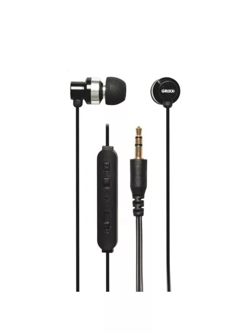 GRIXX OPTIMUM - Căști cu fir cu microfon - Negru