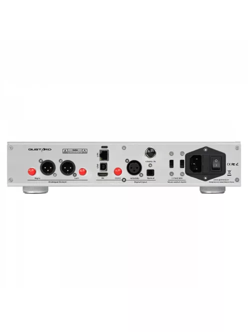 GUSTARD A26 - DAC și Streamer MQA de birou de înaltă calitate I2S LAN Roon Ready DLNA 32bit 768kHz DSD512 - Argintiu