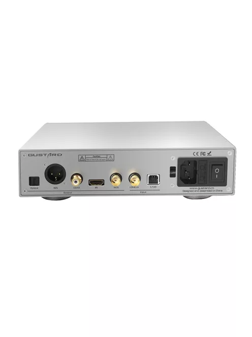 GUSTARD U18 - Interfață audio digitală DDC USB XU216 I2S 32bit 768kHz DSD512 - Argintiu