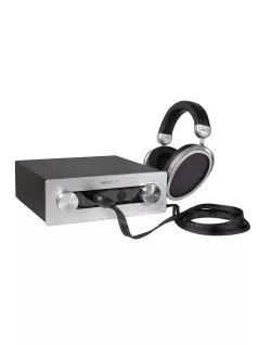   SISTEMUL HIFIMAN MINI SHANGRI-LA - Căști de tip over-ear cu design deschis și sistem de amplificare high-end electrostatic prin cablu.