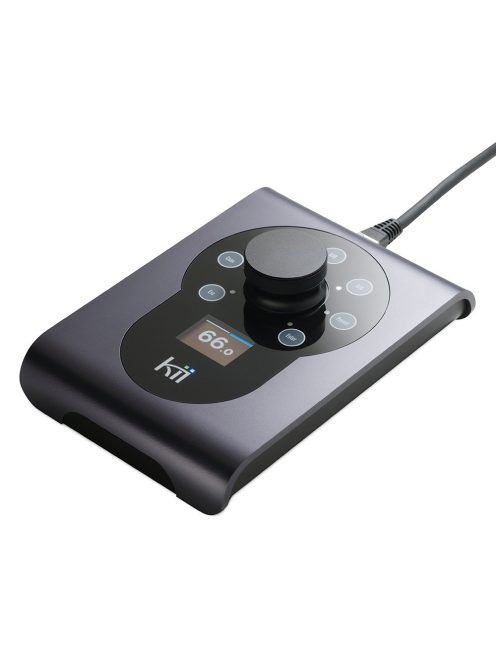 KII AUDIO CONTROL - Dispozitiv de control al volumului și intrărilor pentru boxele Kii, cu ecran OLED - Graphite Satin Metallic