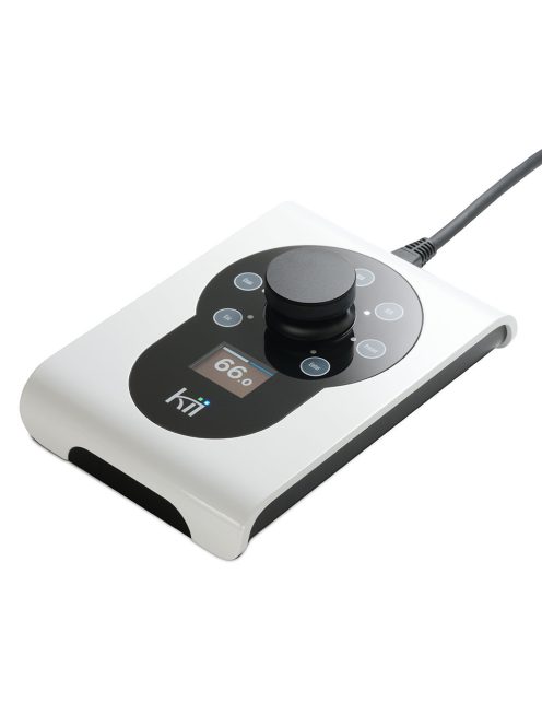 KII AUDIO CONTROL - Dispozitiv de control al volumului și intrărilor pentru boxele Kii, cu ecran OLED - High Gloss White