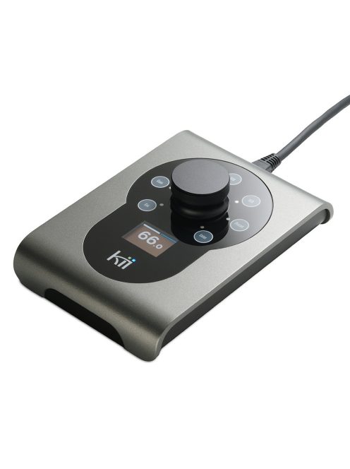 KII AUDIO CONTROL - Dispozitiv de control al volumului și intrărilor pentru boxele Kii, cu ecran OLED - Iced Titanium Metallic