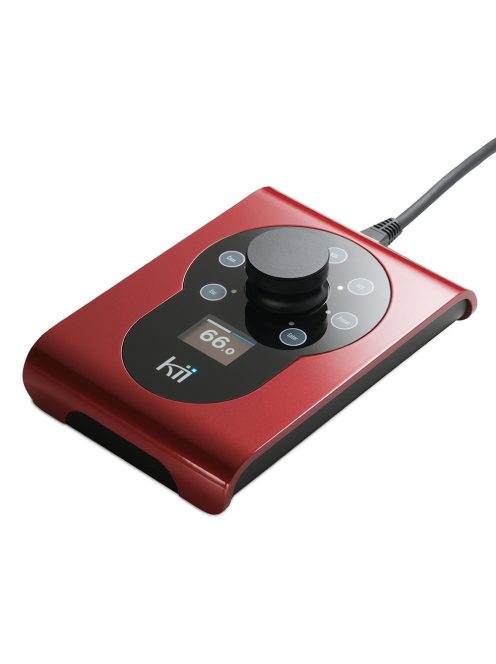 KII AUDIO CONTROL - Dispozitiv de control al volumului și intrărilor pentru boxele Kii, cu ecran OLED - Tempranillo Red Metallic