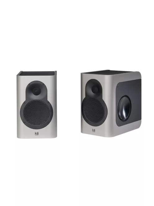 KII AUDIO SEVEN PAIR - Pereche de boxe active de top Wi-Fi Bluetooth 5 Multiroom Roon Airplay cu funcții Dante - Iced Titanium Metallic