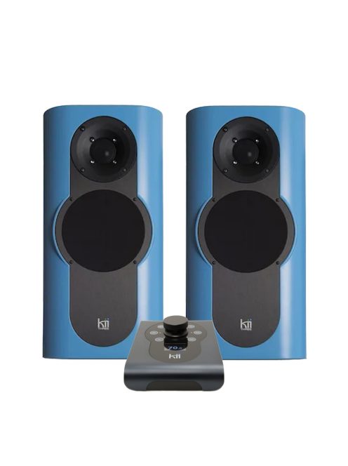 KII AUDIO THREE SYSTEM - Pereche de difuzoare active premium cu 3 căi cu Kii CONTROL - Azzurro High Gloss