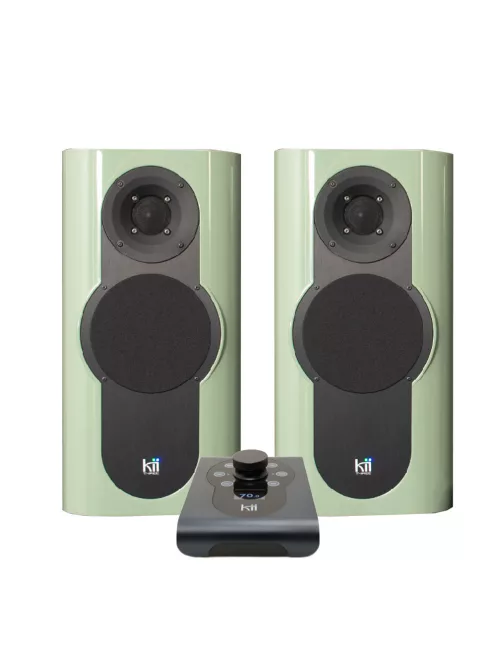 KII AUDIO THREE SYSTEM - Pereche de difuzoare active premium cu 3 căi cu Kii CONTROL - Spring Green