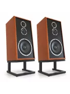 KLH MODEL FIVE - pereche de boxe Hi-Fi cu suspensie acustică închisă, 3-căi, cu bază înclinată - Mahon din Africa de Vest