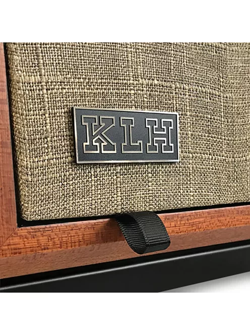 KLH MODEL FIVE - pereche de boxe Hi-Fi cu suspensie acustică închisă, 3-căi, cu bază înclinată - Mahon din Africa de Vest