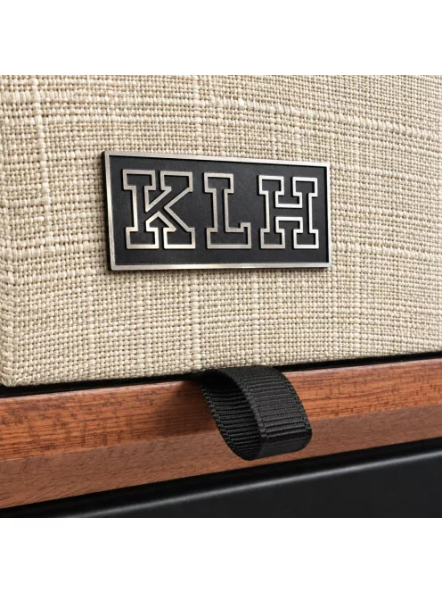 KLH MODEL FIVE - pereche de difuzoare Hi-Fi 3 căi, cu suspensie acustică închisă, cu bază înclinată - Nuc Englezesc