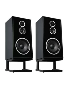   KLH MODEL FIVE - pereche de boxe Hi-Fi cu suspensie acustică închisă, 3-căi, cu bază înclinată - Negru Nordic