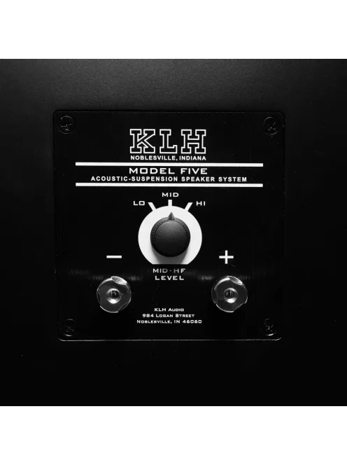 KLH MODEL FIVE - pereche de boxe Hi-Fi cu suspensie acustică închisă, 3-căi, cu bază înclinată - Negru Nordic