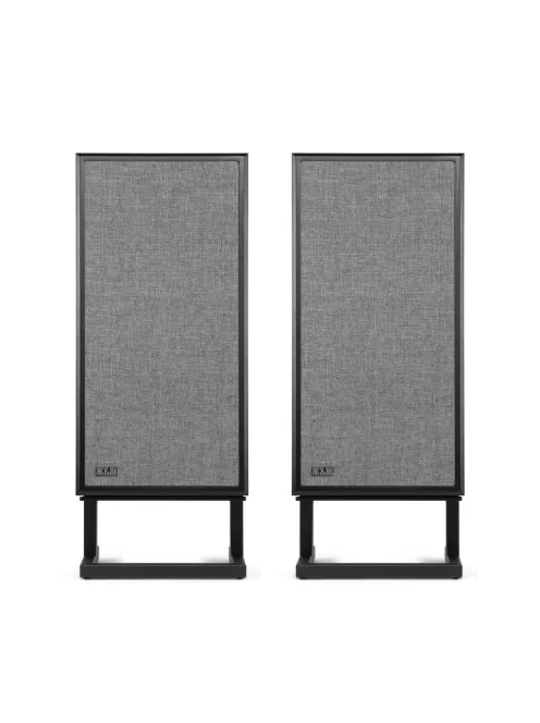 KLH MODEL FOUR - pereche de difuzoare Hi-Fi închise, cu suspensie acustică pe 3 căi, cu bază înclinată - Frasin Negru