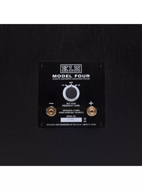 KLH MODEL FOUR - pereche de difuzoare Hi-Fi închise, cu suspensie acustică pe 3 căi, cu bază înclinată - Frasin Negru