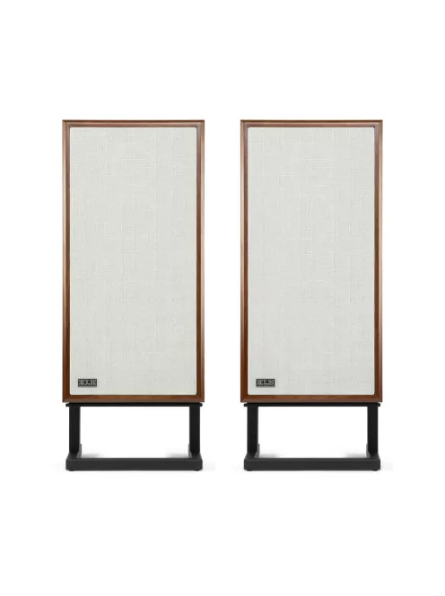 KLH MODEL FOUR - pereche de difuzoare Hi-Fi închise, cu suspensie acustică pe 3 căi, cu bază înclinată - Nuc Englezesc