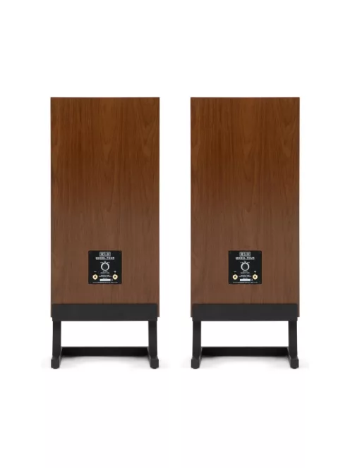 KLH MODEL FOUR - pereche de difuzoare Hi-Fi închise, cu suspensie acustică pe 3 căi, cu bază înclinată - Nuc Englezesc