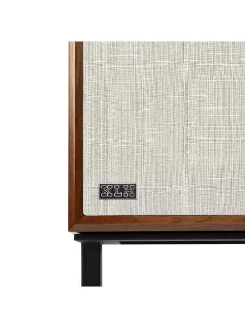 KLH MODEL FOUR - pereche de difuzoare Hi-Fi închise, cu suspensie acustică pe 3 căi, cu bază înclinată - Nuc Englezesc