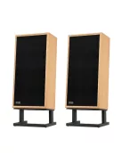 KLH MODEL FOUR - pereche de difuzoare Hi-Fi 3-căi, cu suspensie acustică, carcasă închisă, cu bază înclinată - Stejar Alb