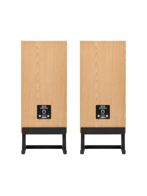 KLH MODEL FOUR - pereche de difuzoare Hi-Fi 3-căi, cu suspensie acustică, carcasă închisă, cu bază înclinată - Stejar Alb