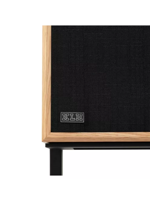 KLH MODEL FOUR - pereche de difuzoare Hi-Fi 3-căi, cu suspensie acustică, carcasă închisă, cu bază înclinată - Stejar Alb